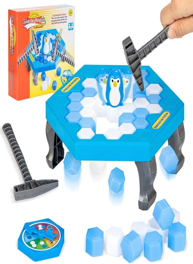 LAALIYA Penguin Ice Breaker Game for Kids - Don’t Let The Penguin Fall Tabletop Strategy | Hammer Ice Block Break Puzzle Toy for 2 Players | Fun Family Party Game Ages 5+ - Image 1